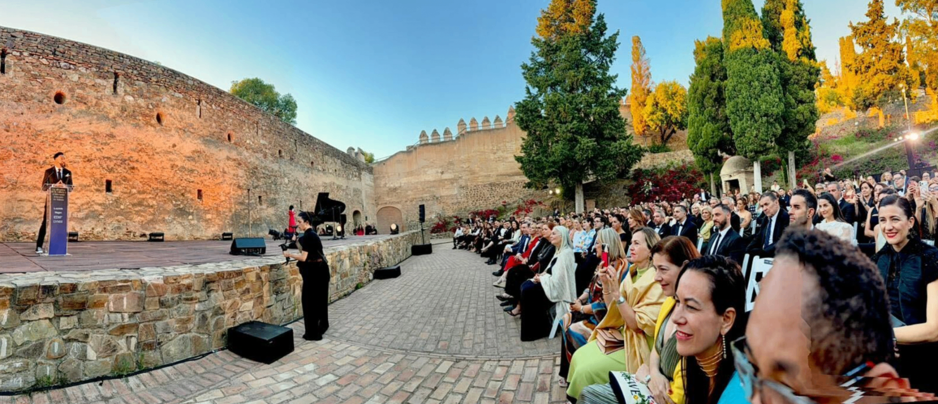 Sunset keynote at the amphitheater